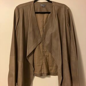 Vince Leather Drape Jacket
